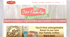 Desktop Screenshot of ourfamilyfoods.com